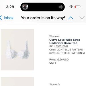 Abercrombie curve love bikini top